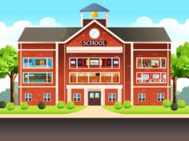 illustration of European schools