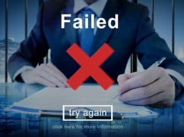 failed, try again